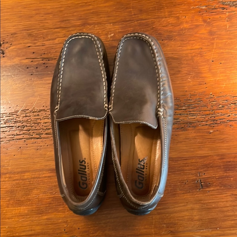 Driver Club USA Brown Leather Loafers Slip-On Casuals